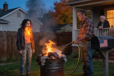 MY DAD BURNED ALL MY BELONGINGS IN THE BACKYARD AND SAID “THIS IS WHAT HAPPENS WHEN YOU DISOBEY ME. I WATCHED THE SMOKE RISE AND SAID NOTHING. 6 YEARS LATER, I CALLED HIM. I SAID: “CHECK YOUR MAILBOX.” INSIDE WAS A PHOTO OF ME-STANDING IN FRONT OF HIS HOUSE. THE ONE I JUST BOUGHT AT AUCTION.
