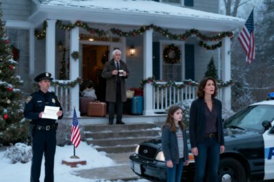 My dad shoved my niece at Christmas eve. “That seat is for real family. Get out!” he threw her violin into the fire-but everyone stayed silent. I didn’t scream. I returned the next morning. I said four words. My dad went pale…