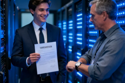 THE CEO’S SON FIRED ME, LAUGHING, “ANYONE CAN BE REPLACED IN MY FATHER’S COMPANY!” I JUST LOOKED AT THE CLOCK. HE WAS ABOUT TO LEARN WHAT HAPPENS TO A $30M SERVER FARM WHEN THE ONLY ADMIN’S CREDENTIALS EXPIRE IN 10 MINUTES.