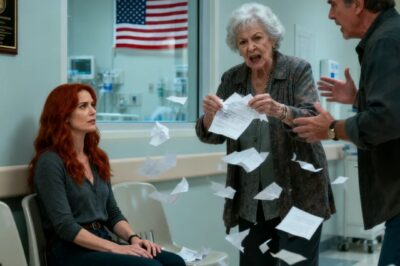 “You owe her your life,” mom screamed, destroying my medical records. I smiled and signed the papers. When the doctor read the genetic results aloud, my whole family turned white…