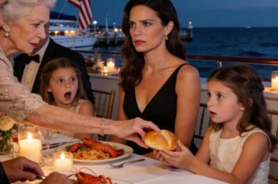 “THEY CAN SHARE THE BREAD BASKET,” MY MOTHER SAID, SLIDING MY KIDS HALF-EATEN ROLLS WHILE MY SISTER’S CHILDREN DUG INTO $65 LOBSTER PASTA. HER SON-IN-LAW SMIRKED, “BUDGET’S TIGHT, YOU KNOW.” I SIMPLY NODDED. WHEN THE MAITRE D’ ARRIVED, I LOOKED UP AND SAID…