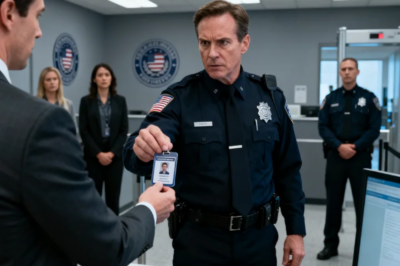 HAND OVER YOUR BADGE, YOU’RE DONE,” THE SECURITY CHIEF SAID. I HANDED IT TO HIM. “TURN IT OVER.” HE DID. ON THE BACK WAS A SILVER STICKER: ‘DOJ ASSET – DO NOT DETAIN.’ HE DROPPED THE BADGE AS IF IT BURNED HIM.