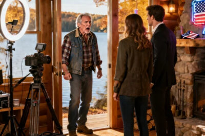 I returned to my lakefront cabin after my wife passed and found my daughter running a coaching retreat there. When her boyfriend said, “you can’t throw us out, we have tenant rights”, I stayed calm and texted my lawyer… Her boyfriend’s face went pale.