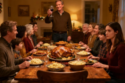 AT THANKSGIVING, MY DAD TOASTED: “ONE DAUGHTER IS A DOCTOR, THE OTHER ONE IS A MAID,” THEN LAUGHING WITH 14 PEOPLE PRESENT. WHEN HE TRIED TO TOAST MY SISTER AGAIN, I STOOD UP SLOWLY… WHAT I SAID NEXT… NOBODY COULD BELIEVE.