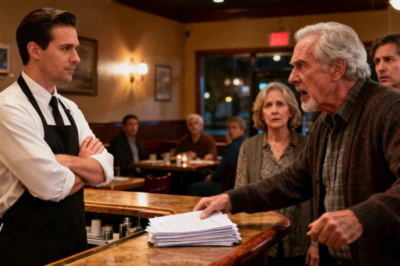 MY FAMILY CUT ME OFF FOR 4 YEARS – THEN WALKED INTO MY RESTAURANT UNINVITED. DAD SLAMMED PAPERS DOWN AND DEMANDED: “SIGN OVER 15%… OR I CALL YOUR LANDLORD TONIGHT.