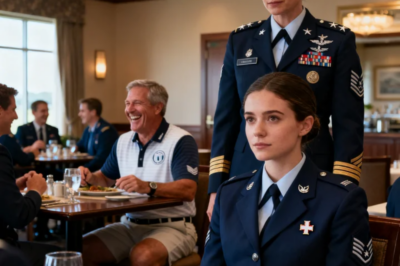 SHE’S A NURSE ON ONE OF THE AIR FORCE BASES,” MY FATHER TOLD HIS GOLF FRIENDS. “NOT EXACTLY BRAIN SURGERY.” HE CHUCKLED. “PROBABLY JUST GIVES PILOTS THEIR FLU SHOTS.” TWELVE FEET BEHIND HIM, A TWO-STAR GENERAL SET DOWN HER FORK AND LOOKED AT THE PIN ON MY LAPEL. SHE COMMANDS THE BASE US