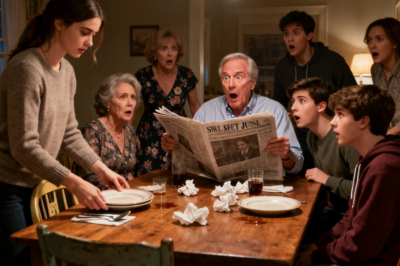 SHE’S JUST AN OFFICE ASSISTANT,” MOM TOLD THE GUESTS. DAD SHRUBLED: “AT LEAST SHE HAS A JOB.” I CONTINUED SETTING THE TABLE. THEN UNCLE JOHN OPENED THE WALL STREET JOURNAL: WHY IS YOUR DAUGHTER ON THE FRONT PAGE?