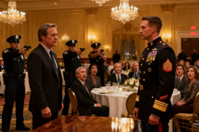 PUT YOUR HANDS WHERE WE CAN SEE THEM!” THE OFFICERS SHOUTED AS I STOOD IN FULL UNIFORM AT THE MILITARY BANQUET. MY FATHER SMILED COLDLY: “I TURNED YOU IN.” BUT HE NEVER KNEW…  WHO I WAS WORKING FOR