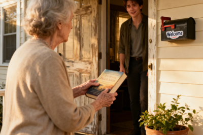 I GAVE MY 76-YEAR-OLD NEIGHBOR MY NOVEL AS A GIFT. WEEKS LATER SHE KNOCKED ON MY DOOR, CRYING, HOLDING THE BOOK. “I CAN’T HAVE IT. YOU NEED TO TAKE IT BACK.” I GOT TEARS ON MY EYES WHEN SHE TOLD ME THE REASON.
