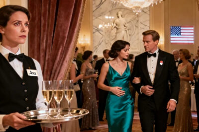 I went undercover as a waitress at the charity gala my husband deliberately kept secret from me. Then I heard a Ceo’s toast: “to the happy couple! When’s the wedding?” when I looked at my husband, I saw his pregnant mistress standing right beside him. The next morning… He came home and was shocked