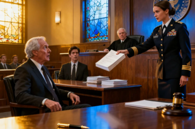 AT DINNER, MY DAD TOLD ME TO “SIT AND BE QUIET.” HIS SLICK LAWYER BOASTED ABOUT MANIPULATING THE TOP MILITARY BRASS FOR A MASSIVE LAND DEAL, LAUGHING AT MY “LITTLE ARMY JOB.” THEY EXPECTED ME TO JUST WATCH THEM WIN IN COURT. INSTEAD, I HANDED THE JUDGE THE FEDERAL AUDIT. THE ARROGANT LAWYER DROPPED HIS GOLD PEN AND TURNED COMPLETELY WHITE. MY DAD FROZE IN HIS SEAT AS THE FEDERAL JUDGE DECLARED: “YOUR DAUGHTER IS THE COMMANDER.