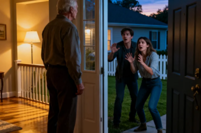 THIS IS MY WIFE’S HOUSE, NOT YOURS!” MY SON SHOUTED AT ME, FORGETTING I PAID FOR EVERY BRICK. I LEFT FOR ONE HOUR, CHANGED EVERY LOCK, AND RETURNED TO FIND THEM OUTSIDE BEGGING TO GET BACK IN…