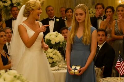 At my stepsister’s wedding, she introduced me and laughed, “This is my stepsister—just a useless nurse.” The groom’s father stared at me, “Wait, you’re the girl…” The whole room fell silent…
