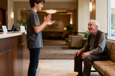 I HAD ALWAYS STAYED INVISIBLE. BUT THAT DAY, I SAW A DEAF ELDERLY MAN BEING OVERLOOKED IN THE LOBBY. I SIGNED A GREETING TO HIM, NOT KNOWING THAT THIS SMALL ACT WOULD FOREVER CHANGE THE COURSE OF MY LIFE