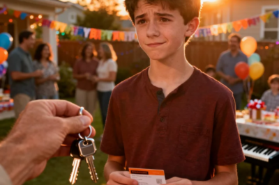 My parents handed my son $10 gift card to McDonald’s at his 16th birthday, then handed my nephew (who had just turned 16) keys to a car. In front of everyone. My son tried to smile and failed. I stood up, pulled out my keys: “Happy birthday, son.” 2022 Tacoma. Paid in full. My parents face went purple…