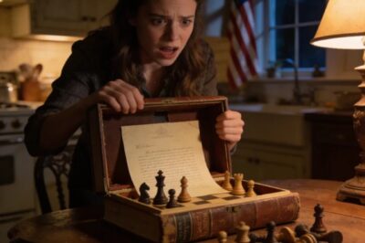 AT THE FUNERAL, MY GRANDPA LEFT ME HIS CHESS BOOK.MY MOTHER THREW IT IN THE TRASH: “IT’S JUNK. GET THIS OUT OF MY SIGHT.” I OPENED THE PAGES AND WENT TO THE BANK. THE LOAN OFFICER TURNED PALE: “CALL THE FBI-SHE DOESN’T OWN THE HOUSE”