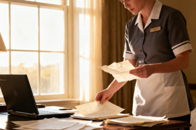 I WAS A HOTEL CLEANER. I FOUND A CRUMPLED MANUSCRIPT IN A FAMOUS AUTHOR’S TRASH. I LOVED HIS WORK, SO I “FIXED” A SCENE THAT FELT WRONG AND LEFT IT ON HIS DESK. THE NEXT DAY, HIS AGENT CALLED ME. I WAS SURE I’D DESTROYED MY LIFE.