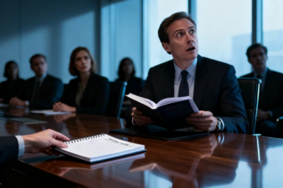 YOU’RE FIRED FOR ‘INSUBORDINATION’! HR YELLED IN THE ALL-HANDS MEETING. I CALMLY HANDED THE FORENSIC ACCOUNTANT MY PERSONAL LOGBOOK. HE READ ONE PAGE, STOPPED, AND LOOKED SLOWLY AT THE CEO. “SIR… WHY IS YOUR WIFE’S PORSCHE LISTED UNDER ‘SERVER MAINTENANCE’?” THE ROOM WENT DEAD SILENT.