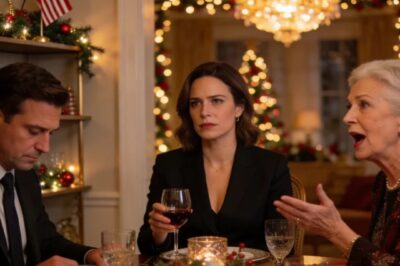 “YOU’RE ALREADY 34 AND STILL SINGLE? I GUESS SPENDING CHRISTMAS ALONE ISN’T EASY, IS IT?” MY MOTHER-IN-LAW SNEERED LOUD ENOUGH FOR EVERYONE TO HEAR. I SET MY GLASS DOWN AND SAID CALMLY, “YOU REALLY SHOULDN’T WORRY ABOUT ME. I’VE BEEN MARRIED FOR A LONG TIME.” MY DAD FROZE MID-TOAST.