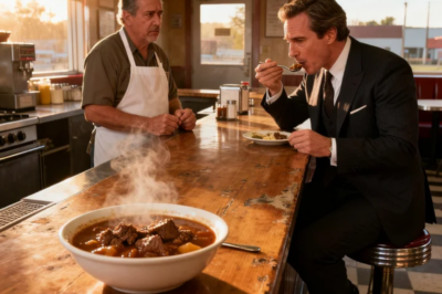 A WORLD-FAMOUS, RUTHLESS FOOD CRITIC WAS STRANDED IN MY SMALL TOWN. THE ONLY PLACE TO EAT WAS MY RUN-DOWN DINER. I SERVED HIM MY DAD’S “BORING” BEEF STEW, EXPECTING TO BE DESTROYED. HE TOOK ONE BITE… AND STARTED TO CRY.