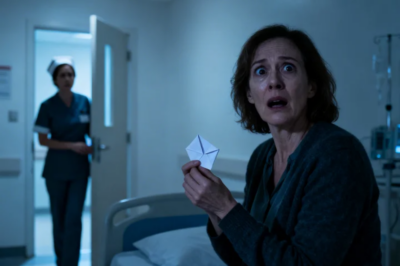 AFTER MY TESTS FOR MY SO-CALLED “MYSTERY ILLNESS,” THE NURSE SLIPPED A LETTER INTO MY PURSE: “MADAM, RUN FROM YOUR FAMILY NOW!” I FROZE INSTANTLY. BUT THAT NIGHT, I REALIZED SHE HAD SAVED MY LIFE… 30 COPS DRAGGING MY DIL AWAY!