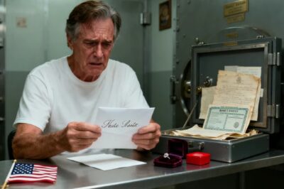 I finally opened my late wife’s safety deposit box. Expecting her papers. The bank manager stopped me and said, “someone tried to get in before you.” I asked who. She turned the security monitor toward me. What I saw