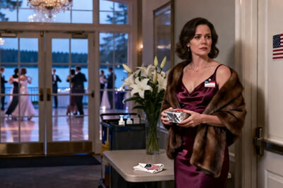 At my sister’s wedding-my seat? Outside, near the coat racks. She smirked, ‘guess you don’t count.’ I grabbed my gift, stood up, and left. Then, the truth came out she went pale. ‘Wait!’