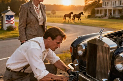 My girlfriend’s parents hated me. On my way to meet them, I stopped to help and fix a woman’s vintage car. I arrived late and greasy. Then the woman I helped pulled up…