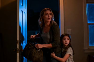 MY HUSBAND HAD JUST LEFT FOR A BUSINESS TRIP WHEN MY 6-YEAR-OLD DAUGHTER WHISPERED: “MOMMY… WE HAVE TO RUN. NOW.” I ASKED, “WHAT? WHY?” SHE TREMBLED AND SAID: “WE DON’T HAVE TIME. WE HAVE TO LEAVE THE HOUSE RIGHT NOW.” I GRABBED OUR BAGS AND REACHED FOR THE DOOR… AND THAT’S WHEN IT HAPPENED.