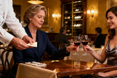 I WENT TO CELEBRATE MOTHER’S DAY AT A RESTAURANT WHEN A WAITER DISCREETLY LEFT A NOTE ON MY TABLE: “DON’T DRINK THE WINE YOUR DAUGHTER SERVED.” I FROZE IN SHOCK AND QUIETLY SWITCHED MY GLASS WITH HERS… 10 MIN LATER, SHE STARTED SCREAMING AND