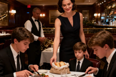 we didn’t order for your son,” my sister said, handing him a bread basket while her kids ate $150 steaks and dessert. my dad added, “you should’ve packed him something.” i just smiled and said, “noted.” when the waiter came back, i stood up and announced…