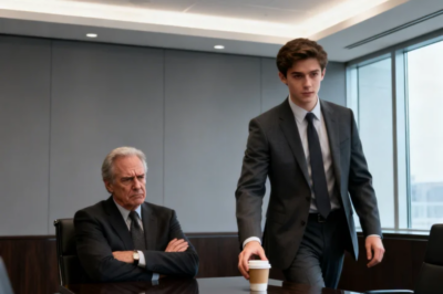 BRING THE COFFEE, INTERN!” THE BOARD MEMBER SNAPPED. I PLACED THE CUP DOWN. “NOW SIT IN THE BACK” НE WAVED. I WALKED TO THE PODIUM INSTEAD. “SIT DOWN!” HE YELLED. I TAPPED THE MIC. “I’D LIKE TO CALL THIS SHAREHOLDER MEETING TO ORDER. ITEM ONE: REMOVING THE BOARD MEMBER WHO THINKS THE MAJORITY SHAREHOLDER IS AN INTERN