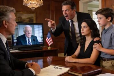 AT MY FATHER’S WILL READING, MY BROTHER SUDDENLY SHOUTED, “SHE WON’T BE GETTING A PENNY -MOM NEVER EVEN LIKED HER.” THE REST OF THE FAMILY BURST INTO LAUGHTER. “EVEN HER OWN KID KNOWS SHE’S WORTHLESS.” MURMURS OF AGREEMENT FILLED THE ROOM AS THE LAWYER SLOWLY OPENED THE FILE. THEN MY 12-YEAR-OLD SON STOOD UP AND SAID, “YOU MISSED THE VIDEO HE LEFT.” THE LAWYER PRESSED PLAY -AND THE ENTIRE ROOM FELL DEAD SILENT.