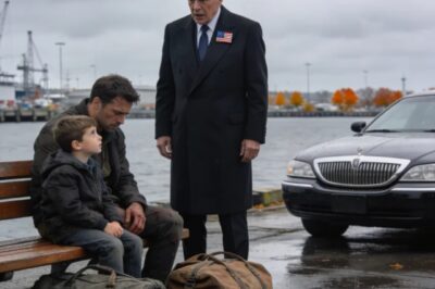 AT THE HARBOURFRONT, FOUND MY SON ON A BENCH WITH MY GRANDSON AND TWO BAGS. I ASKED HIM, “WHY AREN’T YOU AT WORK?” HE SAID, “I GOT FIRED. MY FATHER-IN-LAW SAID OUR FAMILY WASN’T REFINED ENOUGH” I SMILED AND SAID, “GET IN THE CAR.” IT WAS TIME HE FOUND OUT WHO REALLY OWNED EVERYTHING