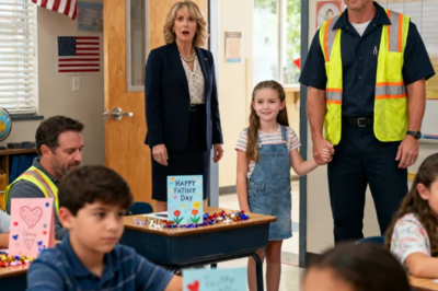 GIRL BROUGHT HER JANITOR DAD TO FATHER’S DAY AT SCHOOL. THE PRINCIPAL FROZE WHEN SHE SAW HIM…