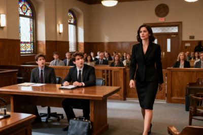 MY HUSBAND LEFT HIS EMPIRE TO ME. MY STEPSON SUED, CLAIMING I WAS AN “UNEDUCATED HOUSEWIFE” WHO MANIPULATED HIM. HE HIRED THE CITY’S TOP LAWYER TO DESTROY ME. AS I ENTERED THE COURTROOM, THE OPPOSING LAWYER TURNED PALE, DROPPED HIS BRIEFCASE, AND BOWED: “IT’S REALLY YOU!? I CAN’T BELIEVE IT!” STEPSON HAD NO IDEA WHO I TRULY WAS…