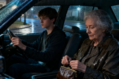 I GAVE A RIDE TO A SAD OLD WOMAN I FOUND IN THE RAIN. SHE LEFT HER PURSE IN MY CAR. INSIDE WASN’T A WALLET. IT WAS A SET OF KEYS… AND A LETTER FROM MY LATE GRANDMOTHER.