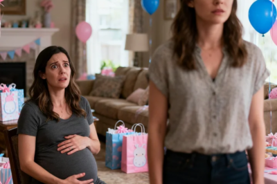 Mom Walked Into My Baby Shower And Said Coldly, “You Think You Can Give Birth Before Your Sister? Never! The Only Real Grandchild Is Hers!” Hen, She Lifted Her Foot Toward My Stomach. I Curled Up In Pain As My Sister Sipped Her Wine And Smirked. “No One Needs An Unwanted Child In This Family, Right?” Then, A Low Voice Came From Behind. Their Faces Turned Pale…