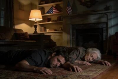 WHEN I CAME HOME I SAW MY GRANDMOTHER LYING ON THE FLOOR I HAD ALREADY THOUGHT OF THE WORST BUT SUDDENLY SHE OPENED HER EYES AND WHISPERED “QUICK LIE DOWN NEXT TO ME AND DON’T BREATHE! YOU’LL UNDERSTAND WHEN YOUR WIFE COMES IN” I OBEYED AND WHEN FIVE MINUTES LATER MY WIFE WIFE ENTERED THE ROOM…