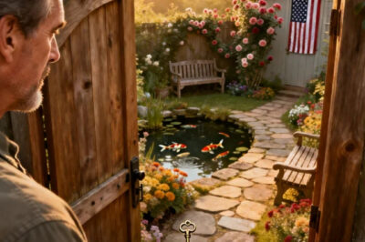 My dying, workaholic father gave me a key and whispered, “take care of the garden.” I was confused-we only had a lawn. The key led to a hidden gate… And the secret world he’d built for 40 years.
