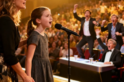 THEY TOLD MY DAUGHTER, “YOU CAN’T SING, DON’T EMBARRASS US.” SHE STOOD FROZEN. I HELD HER HAND AND WHISPERED, “GO ON.” AS SHE OPENED HER MOUTH TO SING, SOMEONE FROM THE CROWD SHOUTED, “WAIT – THAT’S MY SONG!” AND THE JUDGES STOOD UP