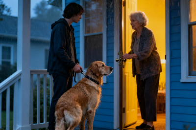I FOUND A LOST DOG IN THE RAIN. I DROVE TO THE ADDRESS ON HIS TAG. AN OLDER WOMAN OPENED THE DOOR AND SAID: “YOU FOUND HIM AGAIN”. I’D NEVER BEEN THERE BEFORE. BUT INSIDE HER HOUSE WAS A PHOTO OF ME AS A CHILD, HOLDING THAT SAME DOG.