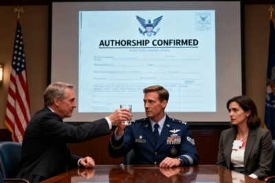 SHE COORDINATES PAPERWORK. HE TOOK THIS INTO THE FIELD,” MY FATHER SAID, HIS GLASS RAISED. НЕ WAS TOASTING MY BROTHER FOR A PROTOCOL I WROTE FROM A HOSPITAL BED IN OKINAWA WITH TWO FRACTURED RIBS AND A CHEST DRAIN. THE CONFERENCE HAD ALREADY RETRACTED MY BROTHER’S PRESENTATION. THE AIR FORCE CONFIRMED AUTHORSHIP