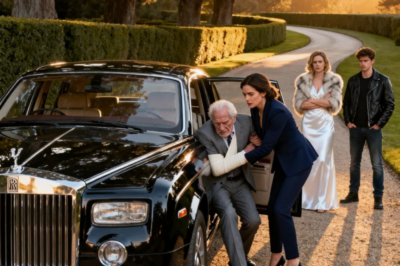 HO MY DAD, BARELY ABLE TO STAND WITH A BROKEN LEG, ASKED FOR WATER-MY STEPMOM SNEERED, “GO CRAWL FOR IT YOURSELF, YOU CRIPPLED OLD MAN,” WHILE MY STEPBROTHER TURNED AWAY. I SAID NOTHING, HELPED HIM INTO MY ROLLS-ROYCE, AND MADE ONE CALL… TRUE STORY HOURS LATER, THEY LOST EVERYTHING.