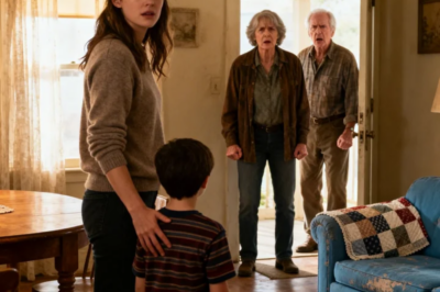 MY PARENTS WERE FURIOUS WHEN I GOT PREGNANT IN HIGH SCHOOL. MY FATHER SHOUTED, “YOU’RE NO DAUGHTER OF MINE!” MY MOTHER SCREAMED, “GET OUT! YOU’VE DISGRACED US!” I LEFT AND RAISED MY SON ALONE. FIVE YEARS LATER, MY PARENTS SUDDENLY APPEARED. THE MOMENT THEY SAW MY SON, THEY FROZE… “WHAT… WHAT IS THIS!?