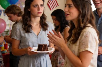 At My Nephew’s Birthday Party, My Sister Handed Me A Slice Of Cake And Said, ‘Buying Stuff Doesn’t Make You Special – You’re Just The Family Wallet.’ Her Husband Laughed. My Mom Just Muttered, ‘Let It Go.’ I’d Covered Every Bill, Paid For Every Emergency, Even Covered His School Tuition Last Week. So I Set The Cake Down, Grabbed The Envelope Off The Gift Table, And Said, ‘Good Luck Covering Next Semester -I Just Canceled The Payment. Then I Walked Out… And Her Husband Ran After Me.