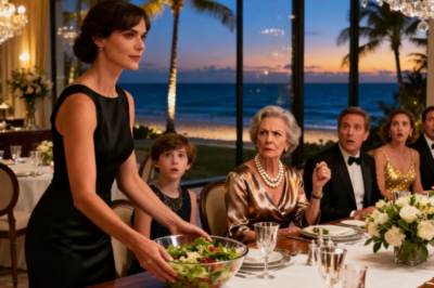 I PUT THE SALAD ON THE TABLE. MY MOTHER-IN-LAW SAID, “THE HELP DOESN’T EAT WITH FAMILY.” SO I LOOKED HER IN THE EYE AND SAID… “I OWN THIS ENTIRE RESORT.