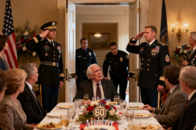AT MY FATHER’S 80TH, I WASN’T EVEN ON THE GUEST LIST. THEN A 4-STAR GENERAL SALUTED ME, THE COURTROOM DOORS BURST OPEN, AND A FEDERAL AGENT WHISPERED FOUR WORDS THAT TURNED HIM WHITE: ‘YOUR EMPIRE IS GONE.