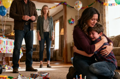 MY SISTER BROKE ALL MY SON’S BIRTHDAY PRESENTS WHILE MY MOM CLAPPED AND LAUGHED LOUDLY. I RUSHED OVER AND HELD MY SOBBING LITTLE BOY TIGHTLY. SUDDENLY, MY DAD TOOK OFF HIS WEDDING RING AND SAID 6 WORDS… THOSE 6 WORDS LEFT MY SISTER AND MOM SPEECHLESS.