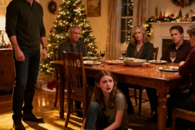 MY STEPDAD PUSHED ME AT THE CHRISTMAS TABLE: “THIS SEAT BELONGS TO MY REAL DAUGHTER, GET OUT.” I FELL TO THE GROUND IN FRONT OF THE WHOLE FAMILY, BUT WHAT HE DIDN’T KNOW IS THAT VERY NIGHT I WOULD CHANGE HIS LIFE FOREVER. WHEN HE WOKE UP THE NEXT MORNING… 47 MISSED CALLS…